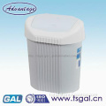 plastic waste bin with lid outdoor container